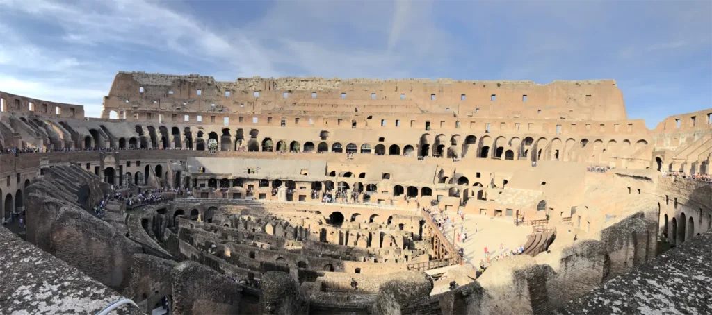 Foto av mig inifrån Colosseum