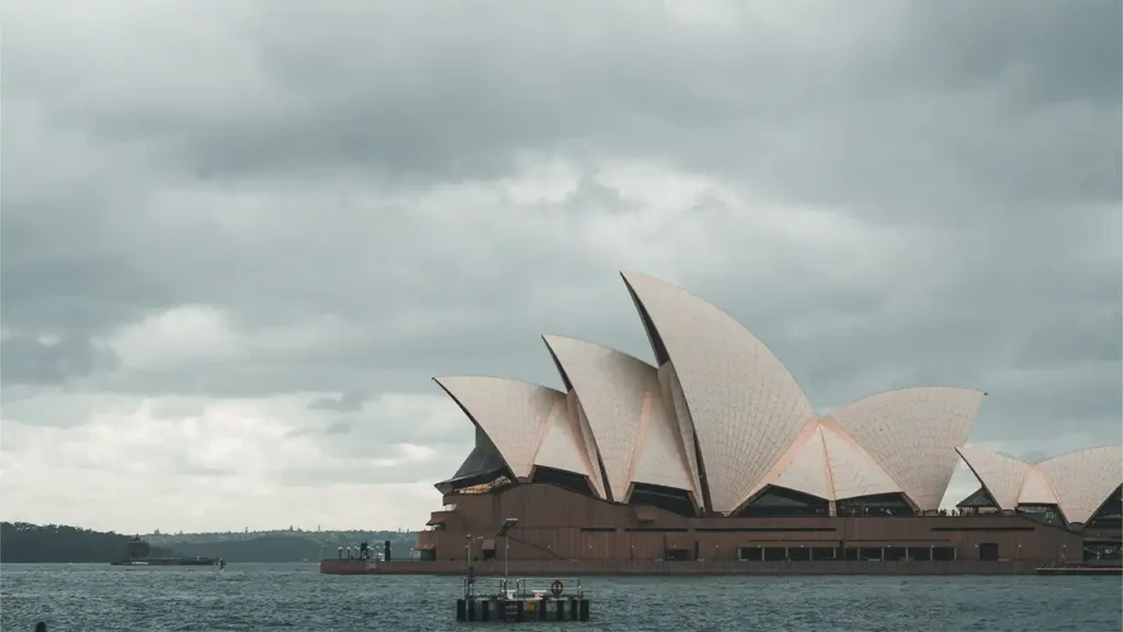 Fotografi av mig utanför Operahuset i Sydney 2010.