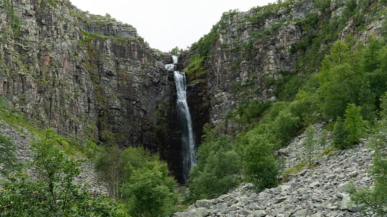 Sveriges högsta vattenfall