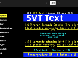 SVT Text TV 100